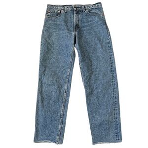 Vintage 90s Levi’s 550 Jeans Relaxed Straight Medium Blue No Tag 1992 USA 32x30